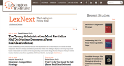 Desktop Screenshot of lexingtoninstitute.org